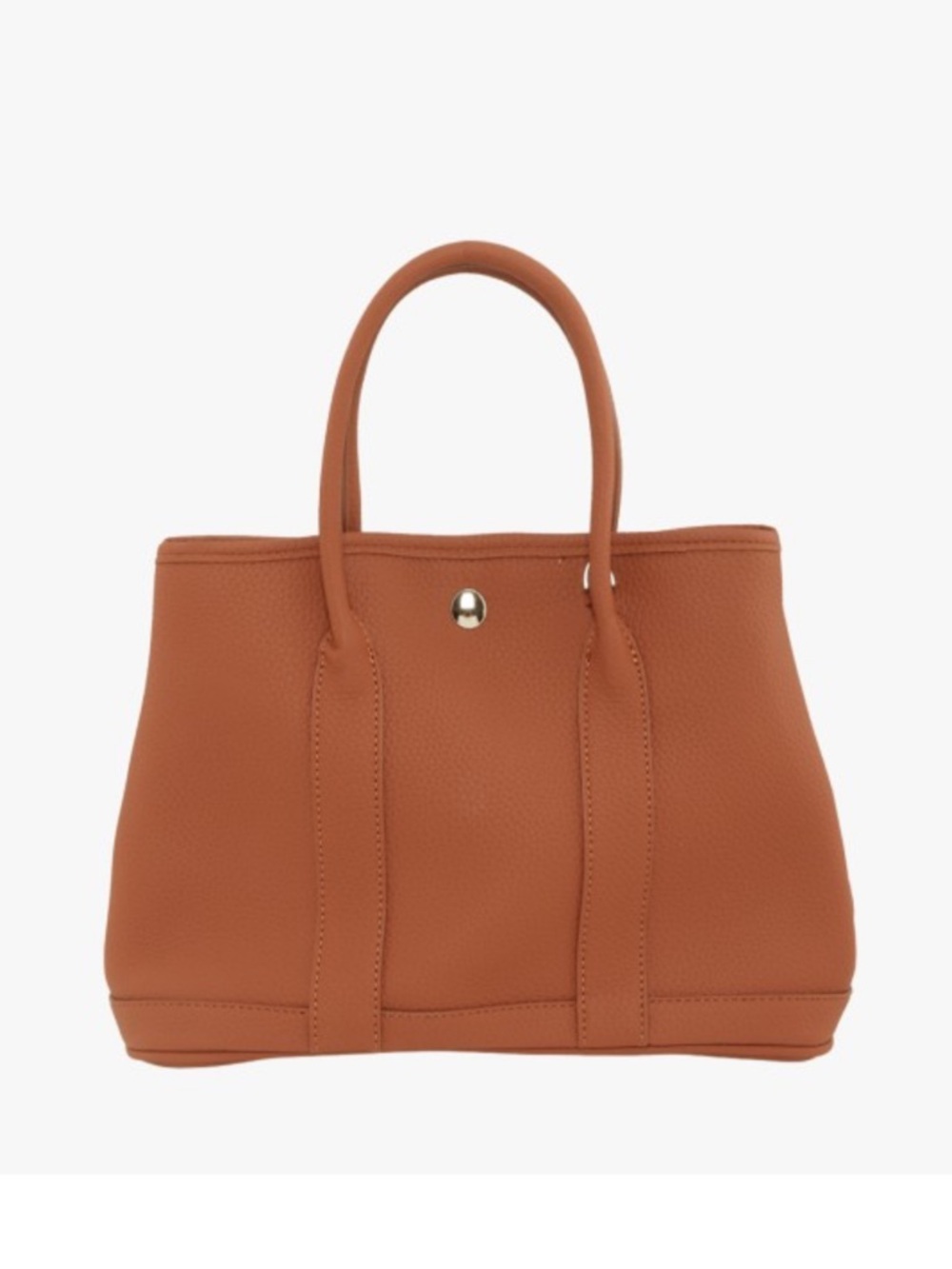 ShopEvelynne Pebbled Tote in Cognac